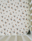 Muslin Crib Sheet | Cream Floral