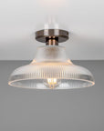 Meave Prismatic Glass Flush Mount