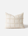 Modern Grid Pillow | Ivory