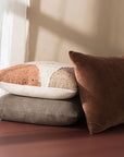 Piha Handwoven Pillow | Brick & Multi
